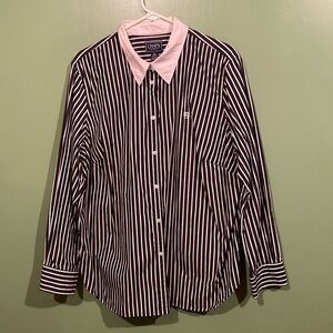Chaps Striped Button Down Shirt